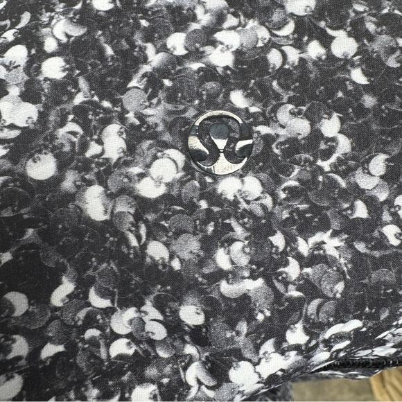 Lululemon Shine Tight Shimmy Shimmer Black White Leggings - Picture 11 of 15